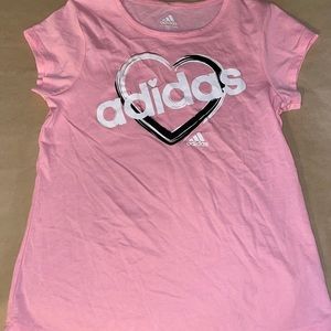 Girls Adina large short sleeve pink T-shirt